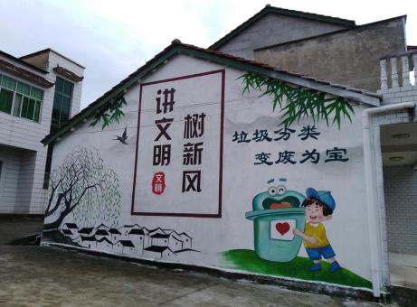 诸暨墙绘是现在流行的墙体广告